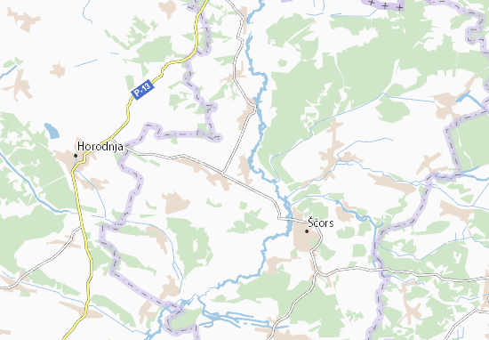 Mapa Stari Borovychi