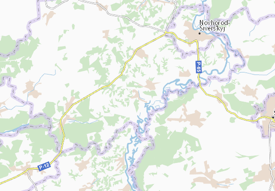 Karte Stadtplan Kudlaivka