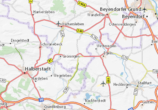 Mapa Kroppenstedt