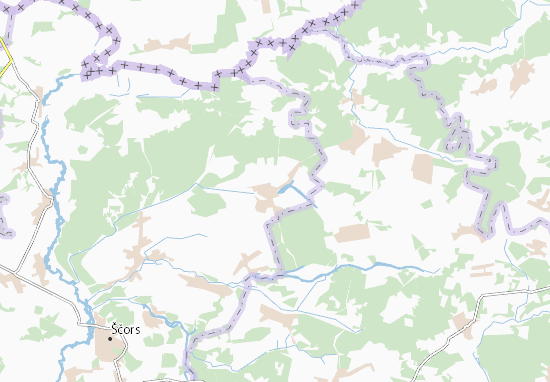 Karte Stadtplan Tykhonovychi