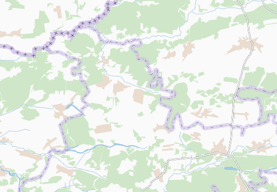 Karte Stadtplan Biloshyts&#x27;ka Sloboda