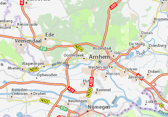 Mapa Oosterbeek