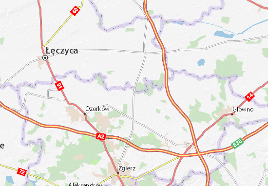 Karte Stadtplan Gieczno
