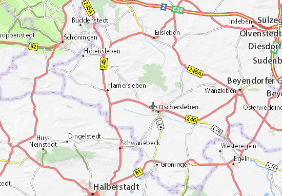 Karte Stadtplan Hornhausen