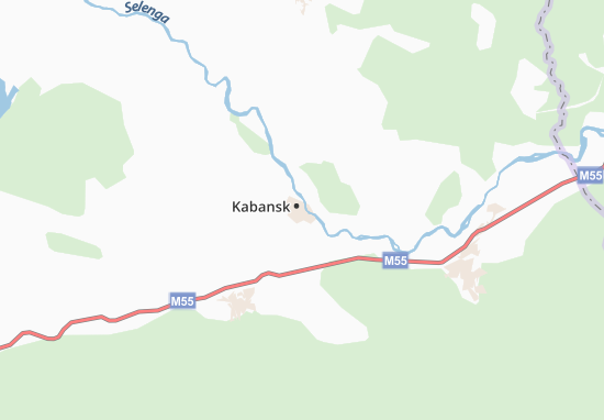 Mapa Kabansk