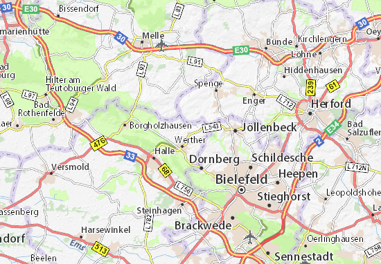 MICHELIN-Landkarte Meyer zu Rahden - Stadtplan Meyer zu Rahden