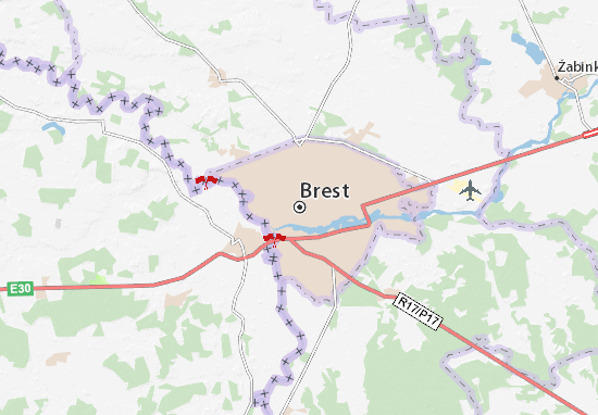 Kaart Plattegrond Brest