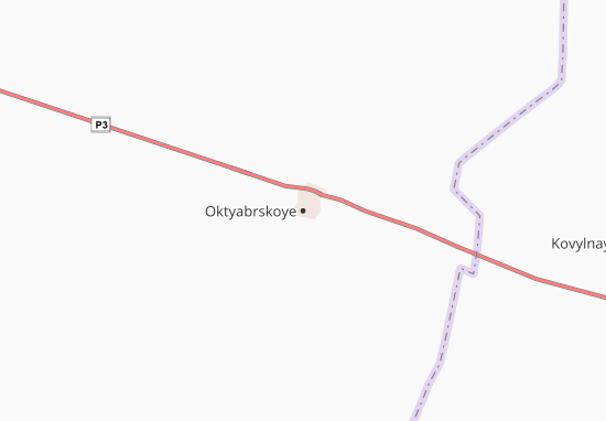 Karte Stadtplan Oktyabrskoye