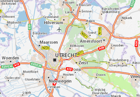 Mapa Bilthoven