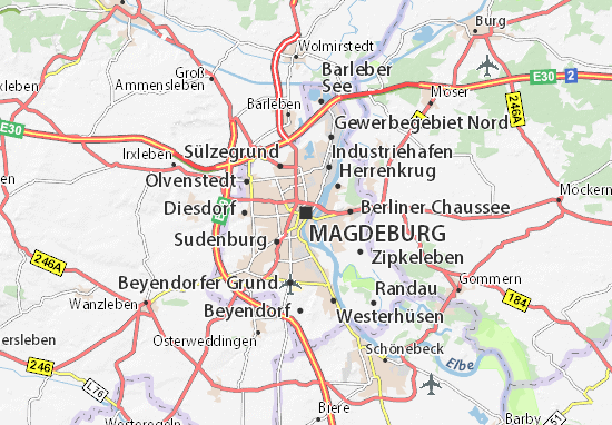 Carte-Plan Magdeburg