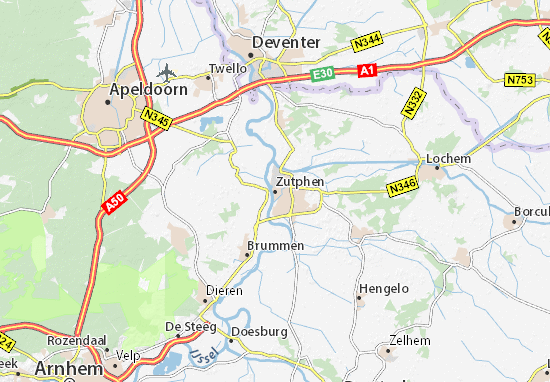 Mapa Zutphen