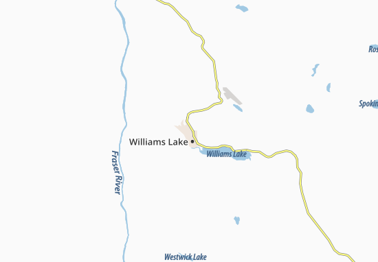 Mapa Williams Lake