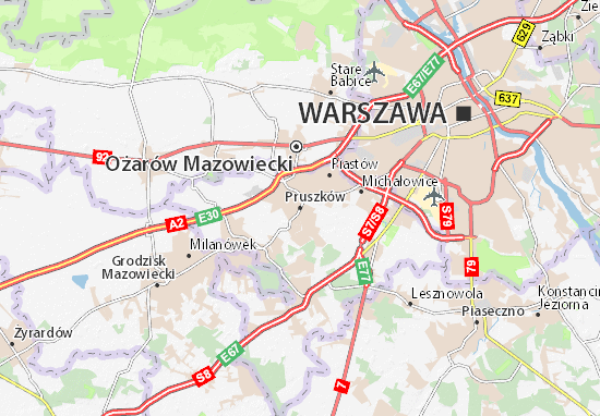 Karte Stadtplan Pruszków