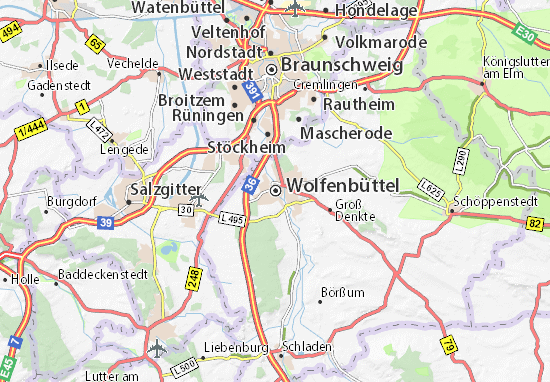 Wolfenbüttel Map: Detailed maps for the city of Wolfenbüttel - ViaMichelin