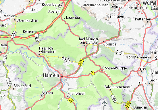 MICHELIN-Landkarte Klein Süntel - Stadtplan Klein Süntel - ViaMichelin