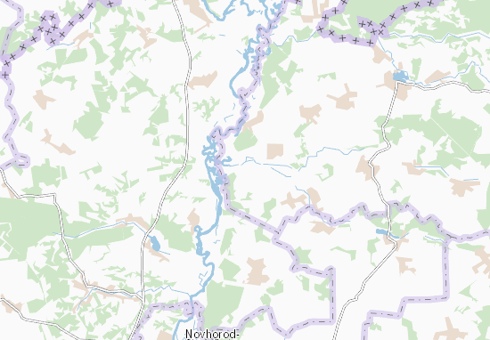 Kaart Plattegrond Borovychi