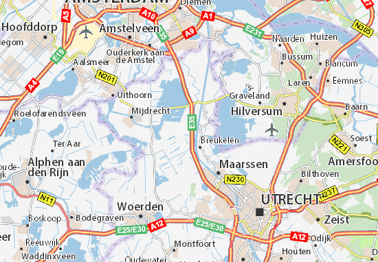Mapa Nieuwer-ter-Aa
