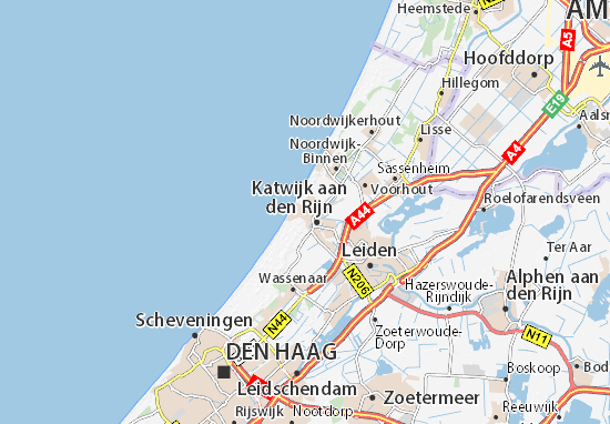 Mapa Katwijk aan Zee