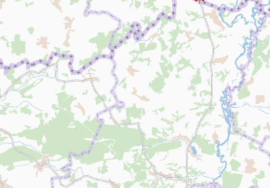 Mapa Vorob&#x27;ivka