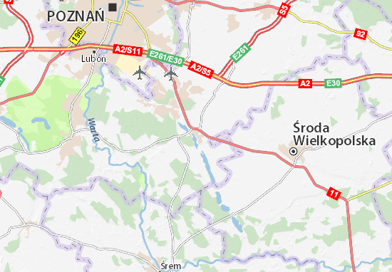 Karte Stadtplan Kórnik