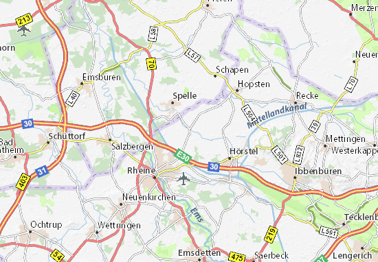 MICHELIN-Landkarte Dreierwalde - Stadtplan Dreierwalde - ViaMichelin