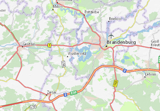 MICHELIN-Landkarte Kirchmöser Ost - Stadtplan Kirchmöser Ost - ViaMichelin