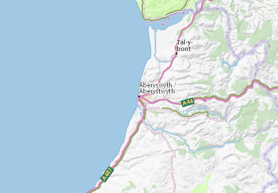 Mapa Aberyswyth