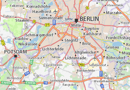 Karte Stadtplan Lankwitz