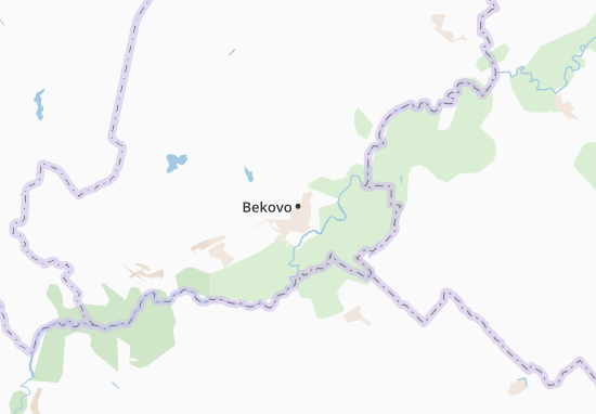Mapa Bekovo