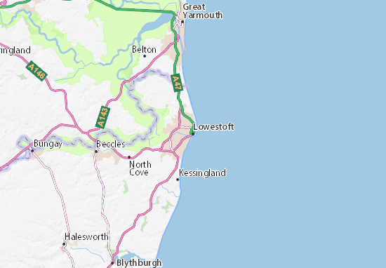 Lowestoft Map