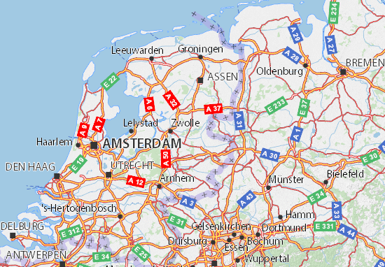 overijssel karte Karte Stadtplan Overijssel Viamichelin overijssel karte