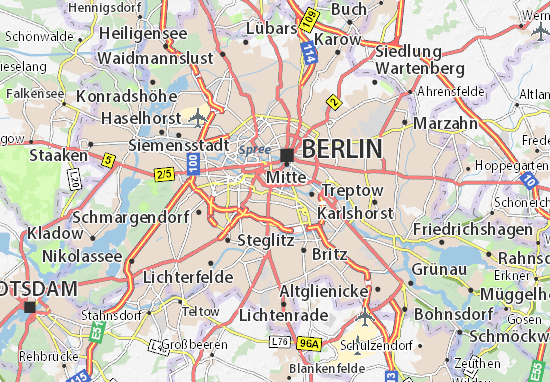 Mapa Kreuzberg