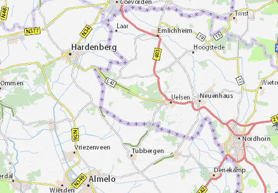 Mapa Itterbeck