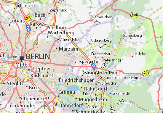 neuenhagen bei berlin karte Karte, Stadtplan Neuenhagen bei Berlin   ViaMichelin