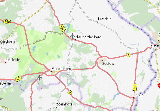 Michelin Landkarte Alt Rosenthal Stadtplan Alt Rosenthal Viamichelin