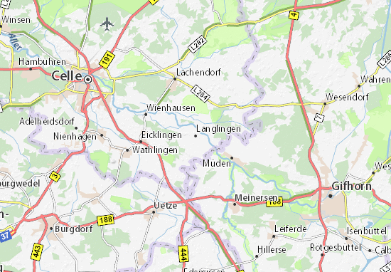 Karte Stadtplan Langlingen