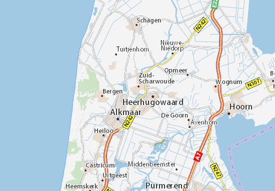 Mapa Broek op Langedijk
