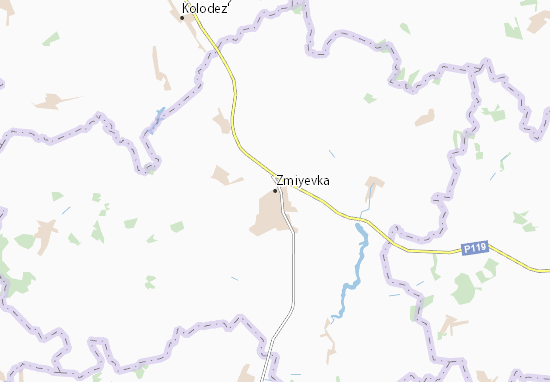 Kaart Plattegrond Zmiyevka