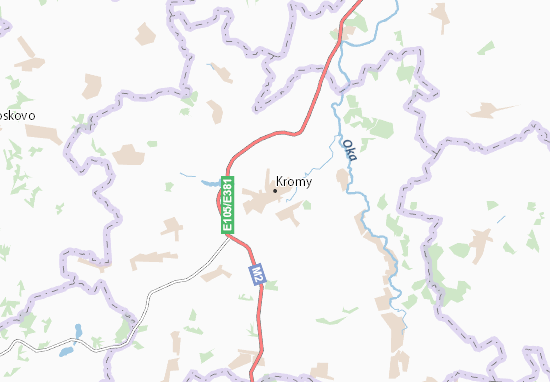 Karte Stadtplan Kromy