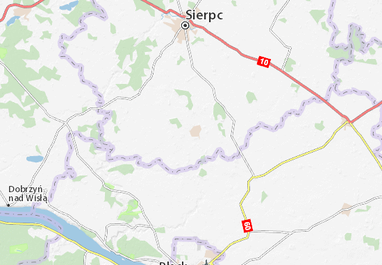 Karte Stadtplan Gozdowo