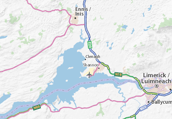 Mapa Clenagh