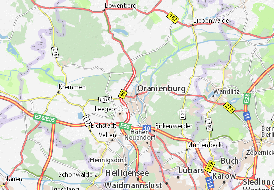 Carte-Plan Oranienburg