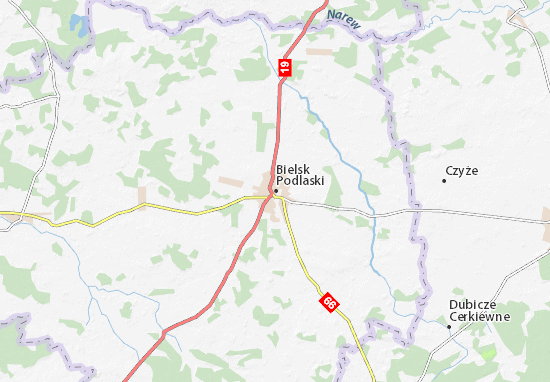 Karte Stadtplan Bielsk Podlaski