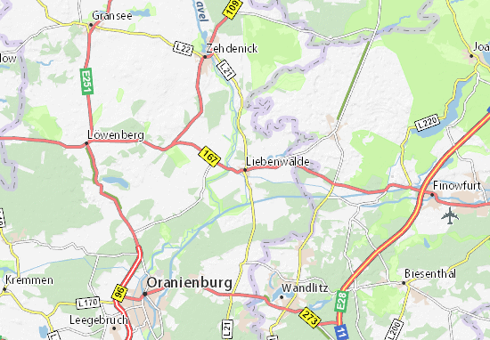 Liebenwalde Map