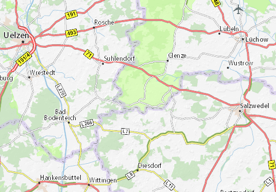 MICHELIN-Landkarte Billerbeck - Stadtplan Billerbeck - ViaMichelin