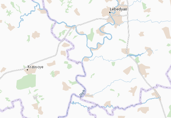 Kaart Plattegrond Vtoraya Kulikovka