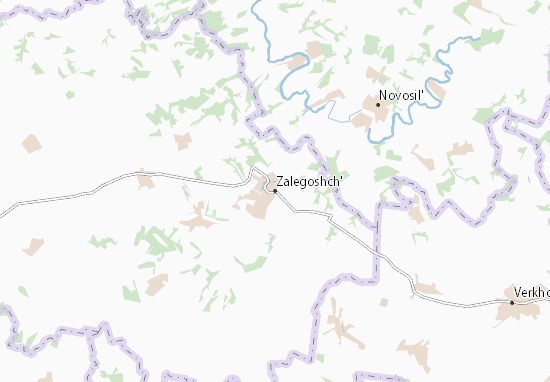 Mapa Zalegoshch&#x27;