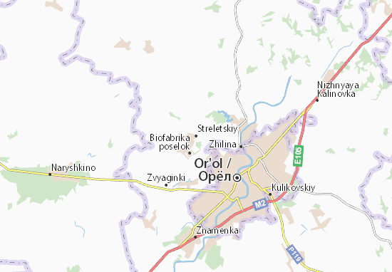 Mapa Streletskiy