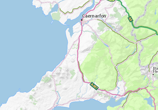 Mapa Llanllyfni