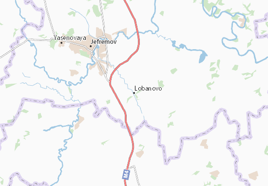 Mapa Lobanovo